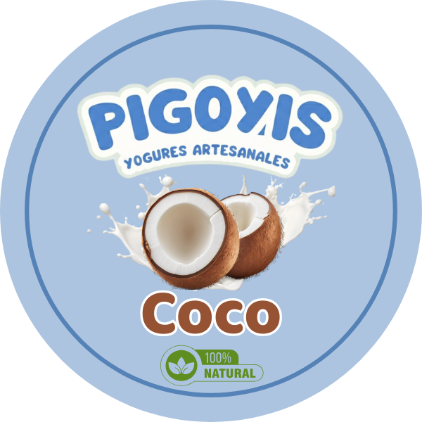 Yogur Pigoyis tradicional sabor Coco