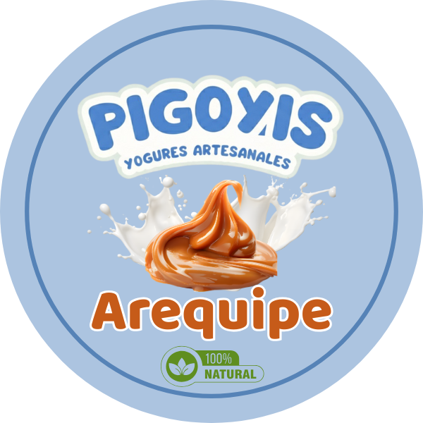 Yogur Pigoyis tradicional sabor Arequipe